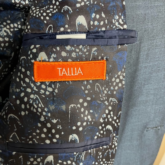 TALLIA Sport Coat 40R Men’s Blue Blazer Jacket - Picture 7 of 8